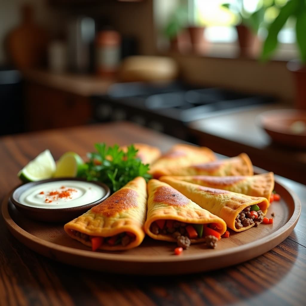 Empanadillas de Masa de Ñame con Relleno de Carne Picada y Pimientos: Receta Cubana en Airfryer