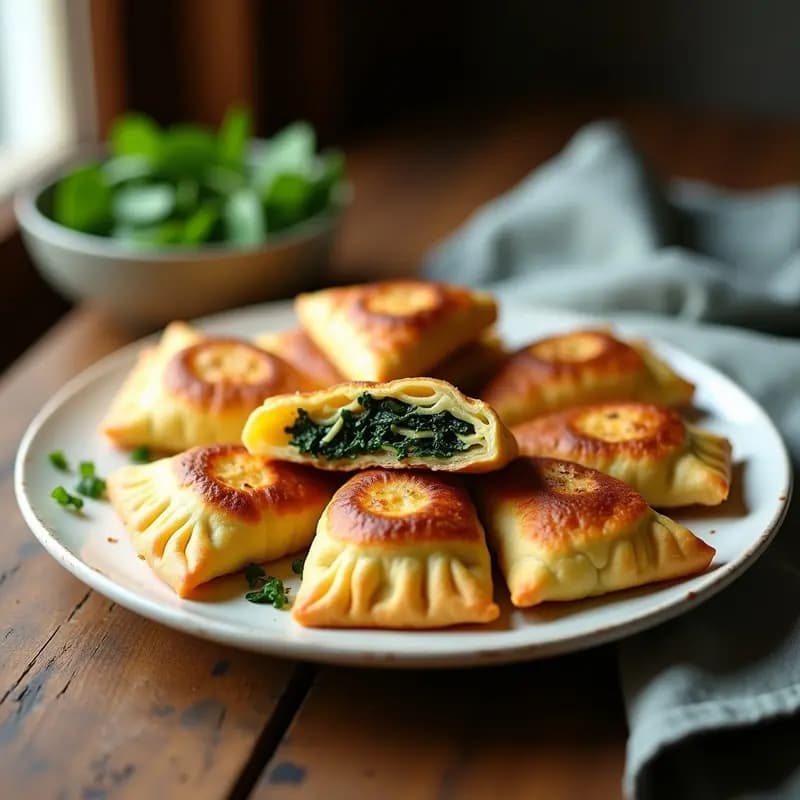 Empanadillas de Ñame y Espinacas con Masa de Mandioca: Receta Argentina Sin Gluten en Airfryer