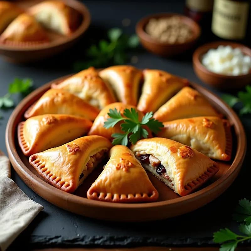 Empanadillas de Pavo y Ciruelas con Masa Integral: Receta Española light y Alta en Proteína