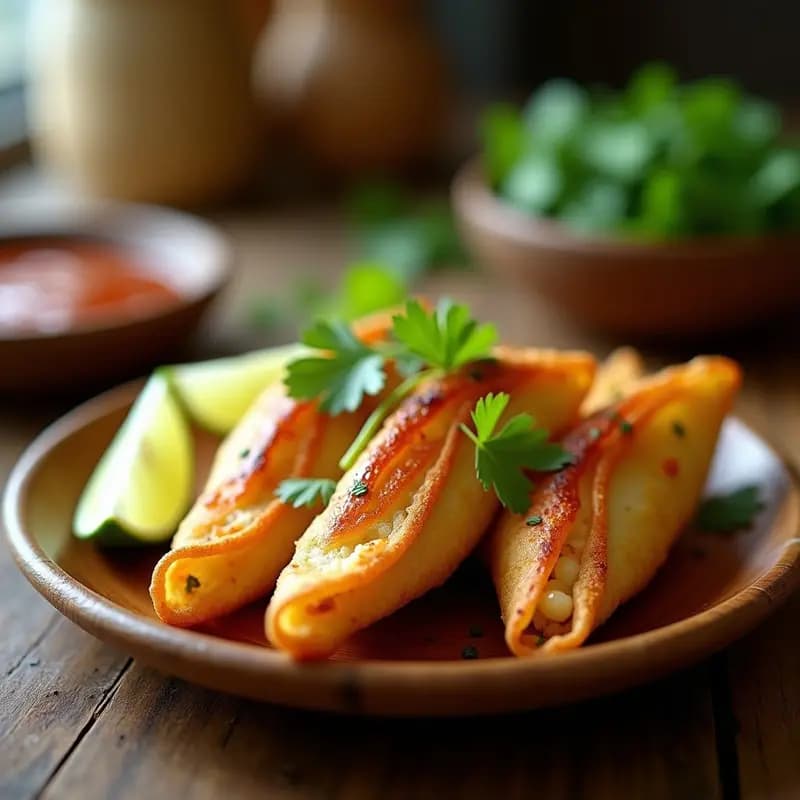 Empanadillas de Pisco y Camarones (Chupe de Camarones Peruano): Receta en Airfryer con Toque Costero