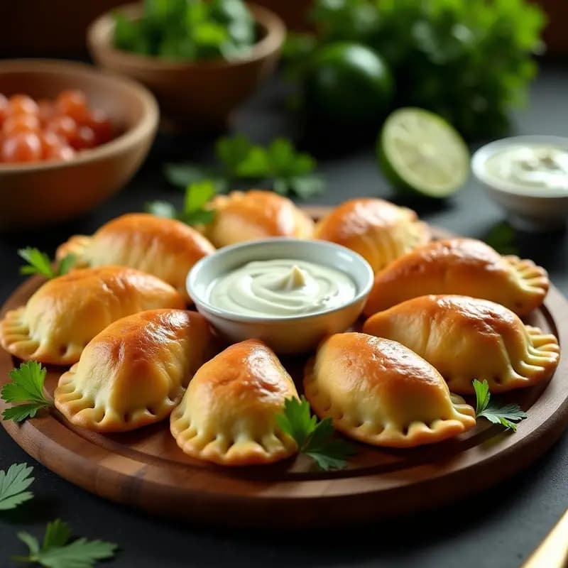 Empanadillas de Masa de Plátano Macho Rellenas de Carne de Cangrejo: Receta Caribeña Sin Gluten en Airfryer