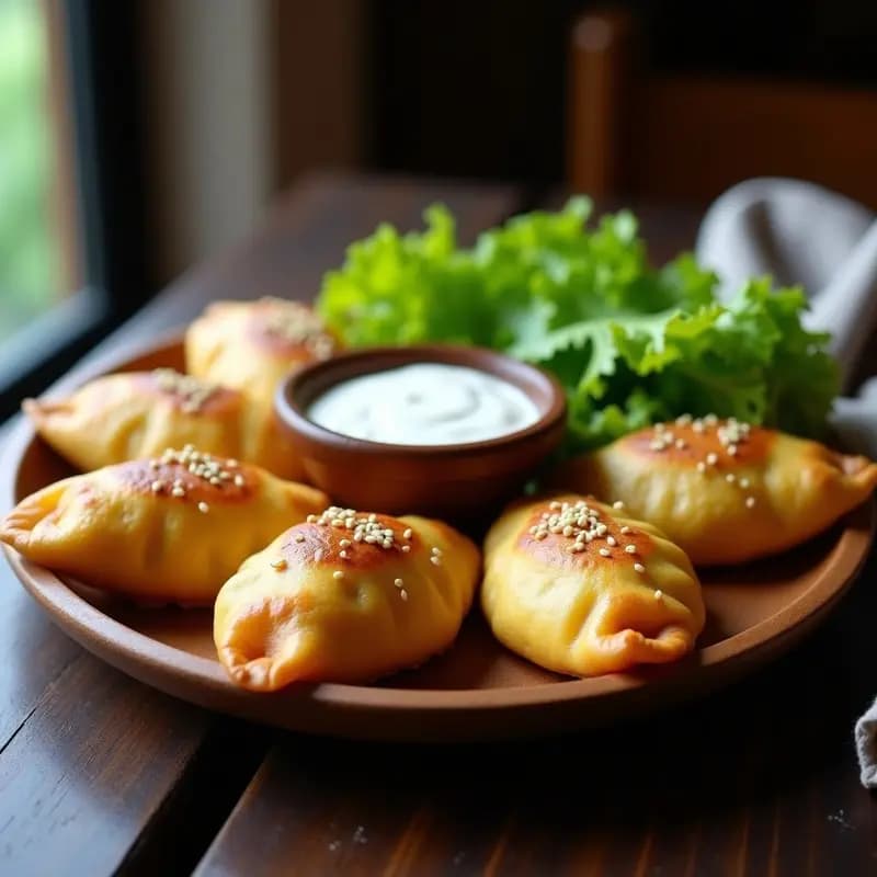 Empanadillas de Harina de Plátano y Carne de Seitan: Receta Colombiana Sin Gluten