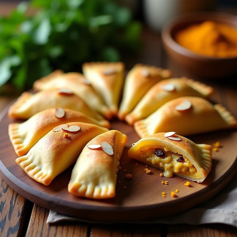 Empanadillas de Pollo al Curry y Pasas: Receta Argentina en Thermomix y para Tupper