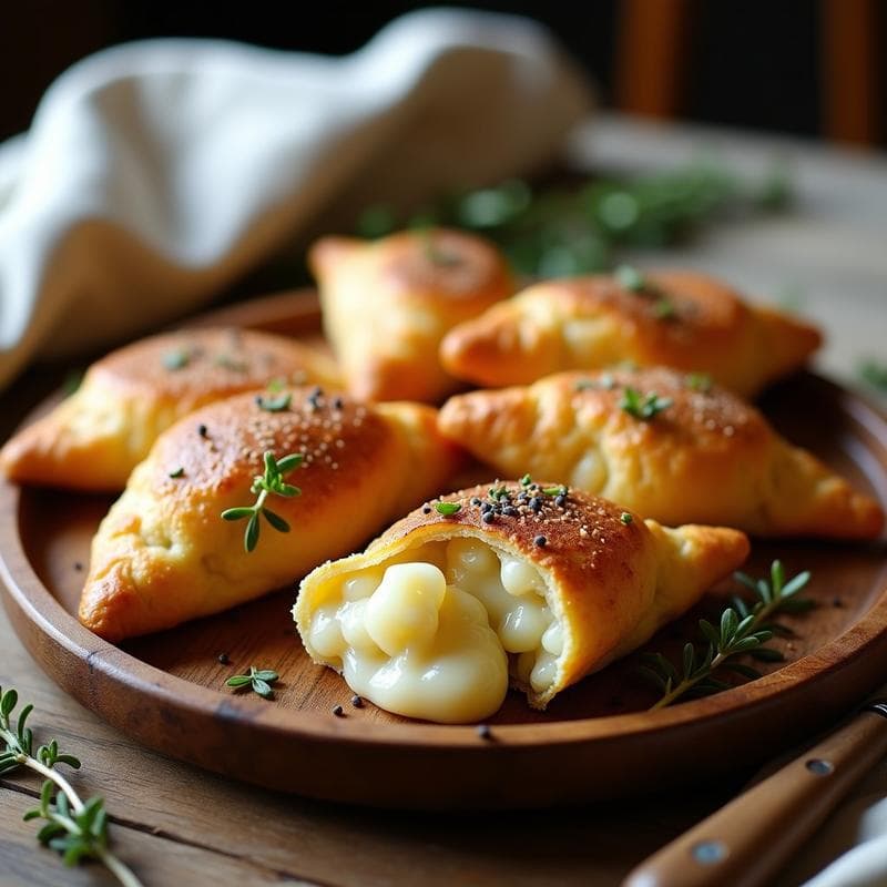 Empanadillas de Puerro y Gorgonzola con Masa de Almendra: Aperitivo Keto y Sin Harina