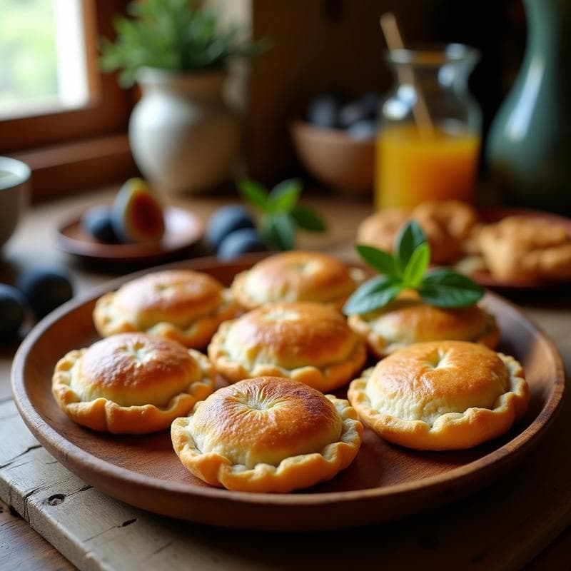 Empanadillas de Queso Azul y Higera: Receta Griega en Airfryer con Masa de Almendra