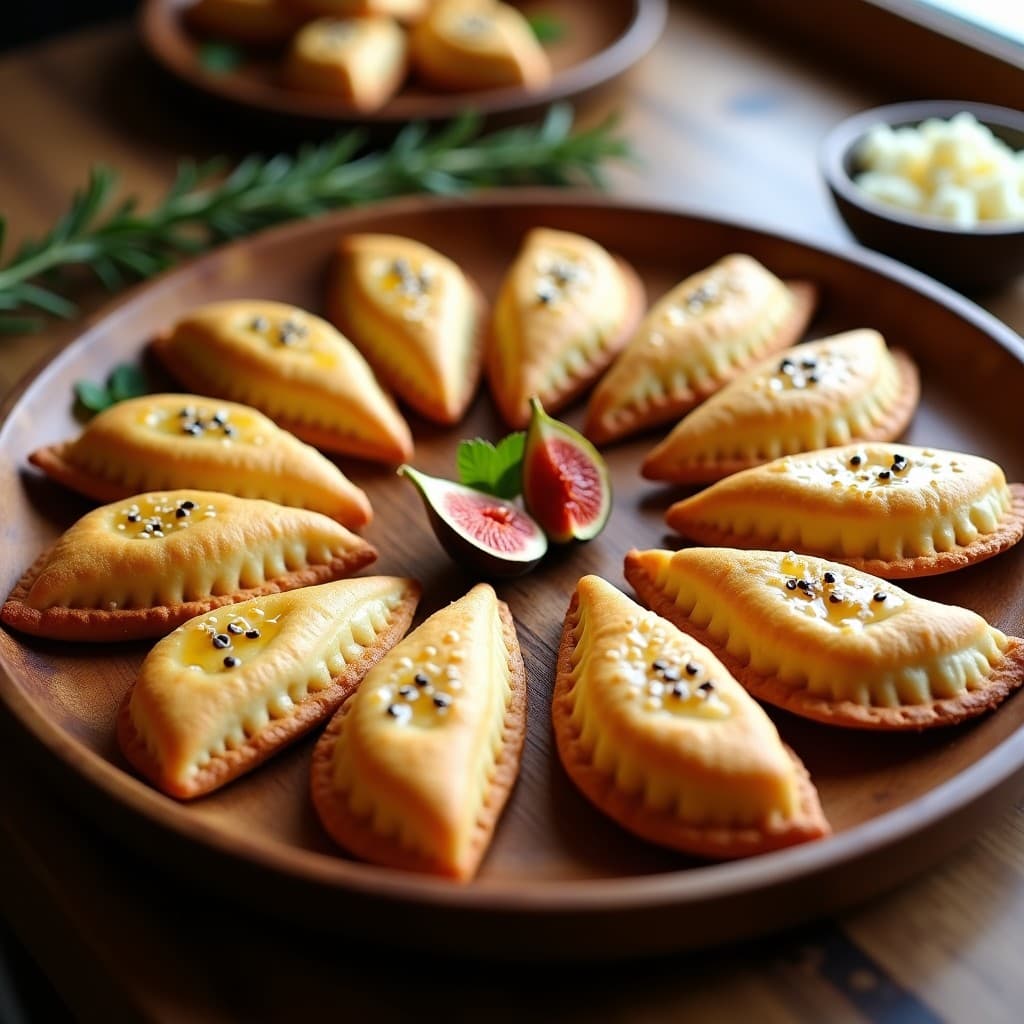 Empanadillas de Queso de Cabra y Higuera en Masa de Almendra: Receta Española Keto y Crujiente
