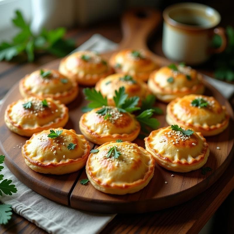 Empanadillas de Queso Feta y Espárragos con Masa de Garbanzo: Receta Griega Sin Gluten