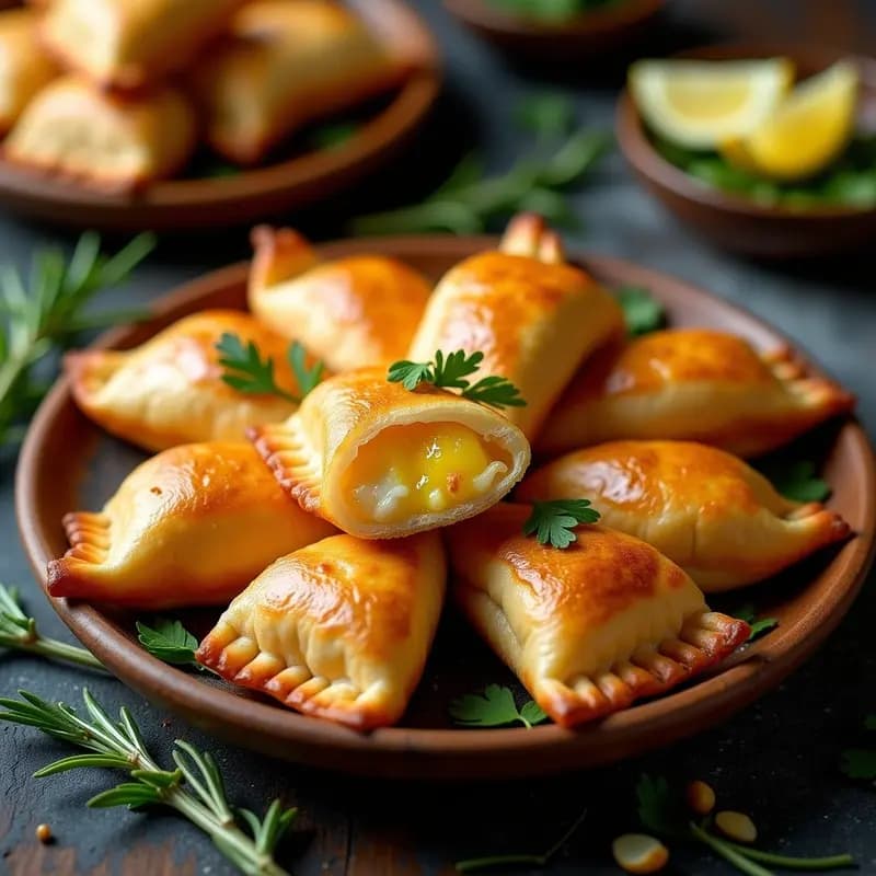 Empanadillas de Socarrat y Sardinas en Escabeche: Tapa Valenciana con Toque Moderno