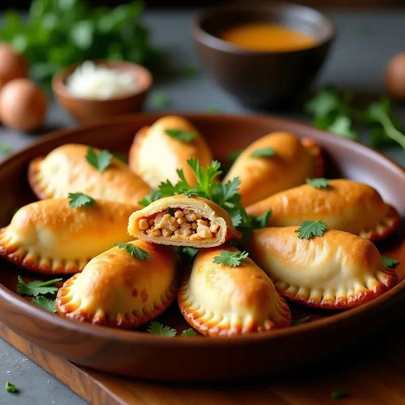 Empanadillas Tailandesas de Pollo y Cacahuete: Receta Crujiente en 30 Minutos