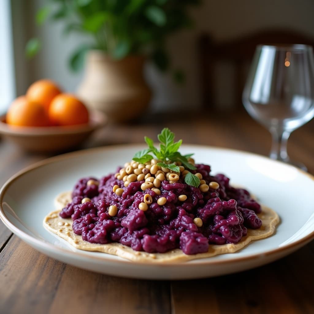 Empanadillas de Yautía Morada Rellenas de Picadillo de Seitan: Receta Dominicana Vegana en Airfryer