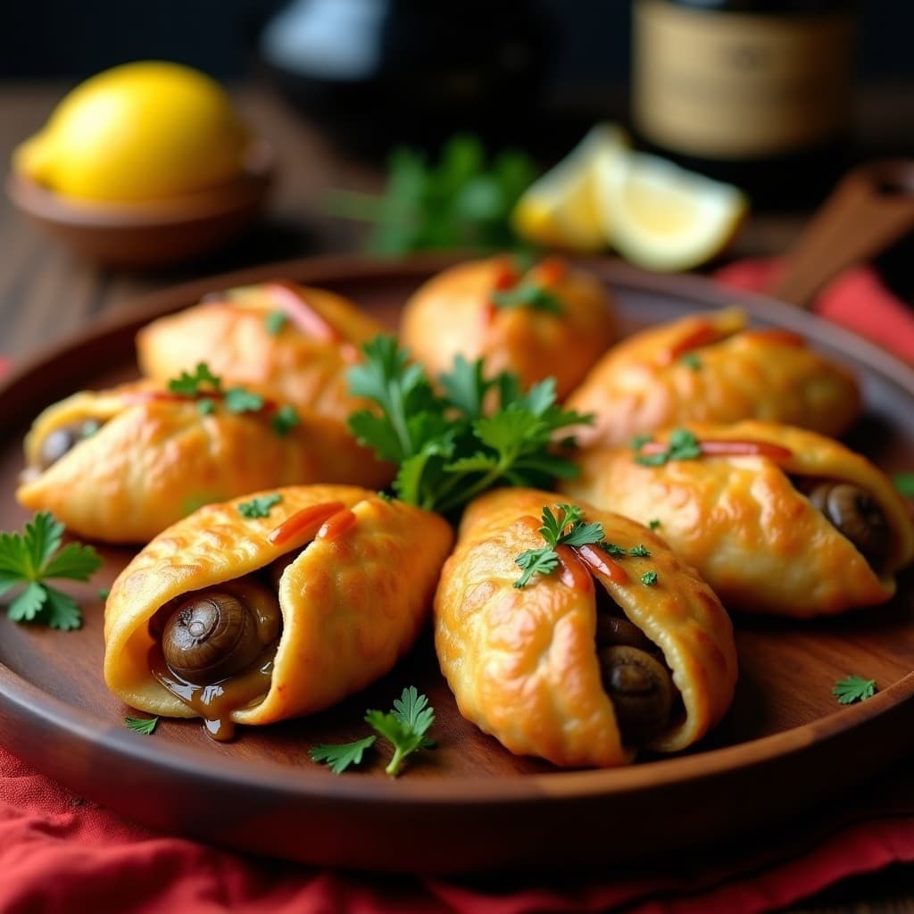 Empanadillas de Yuca con Relleno de Caracoles al Ajillo: Receta Colombiana Sin Gluten