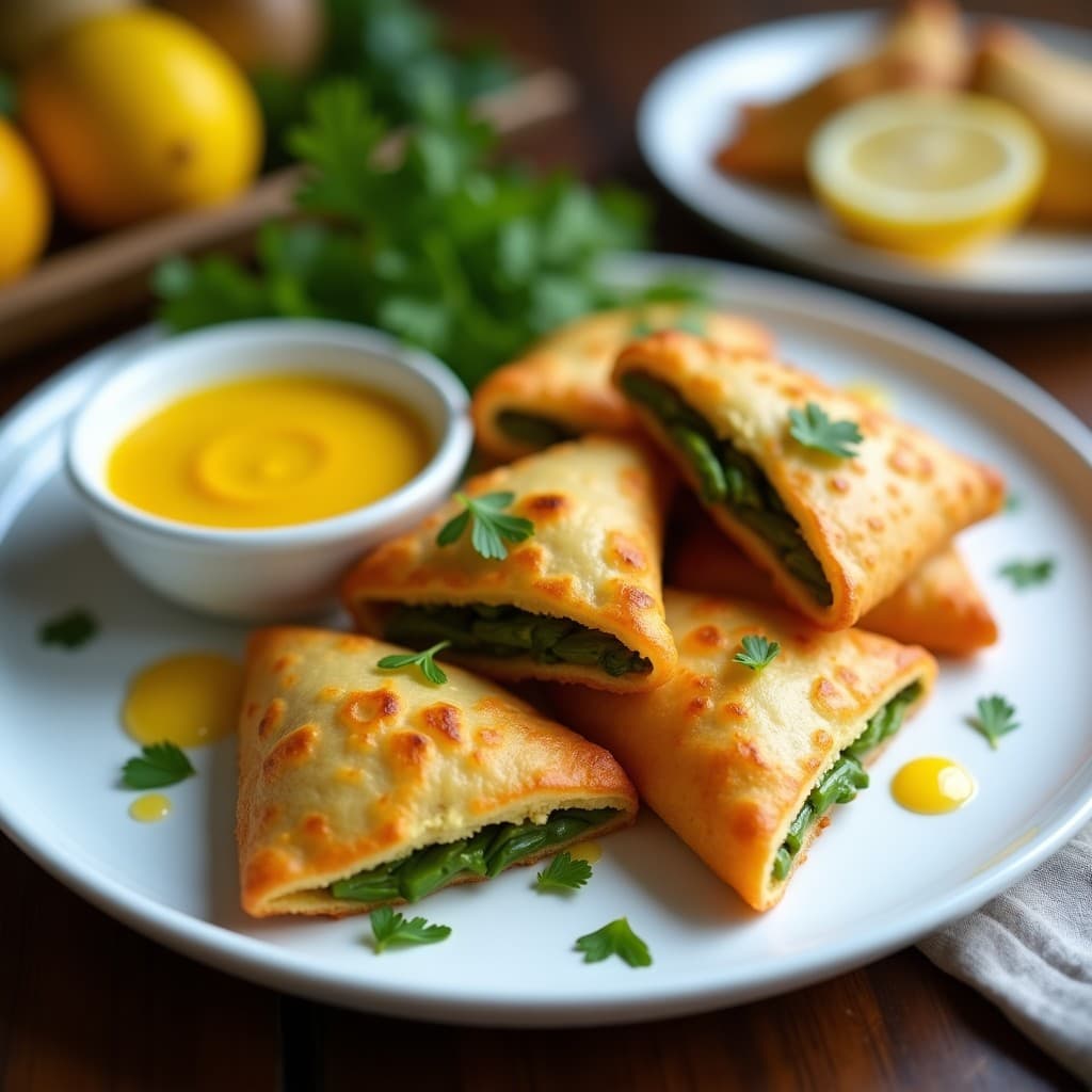 Empanadillas de Yuca y Espárragos con Salsa de Ají Amarillo: Receta Colombiana en Airfryer