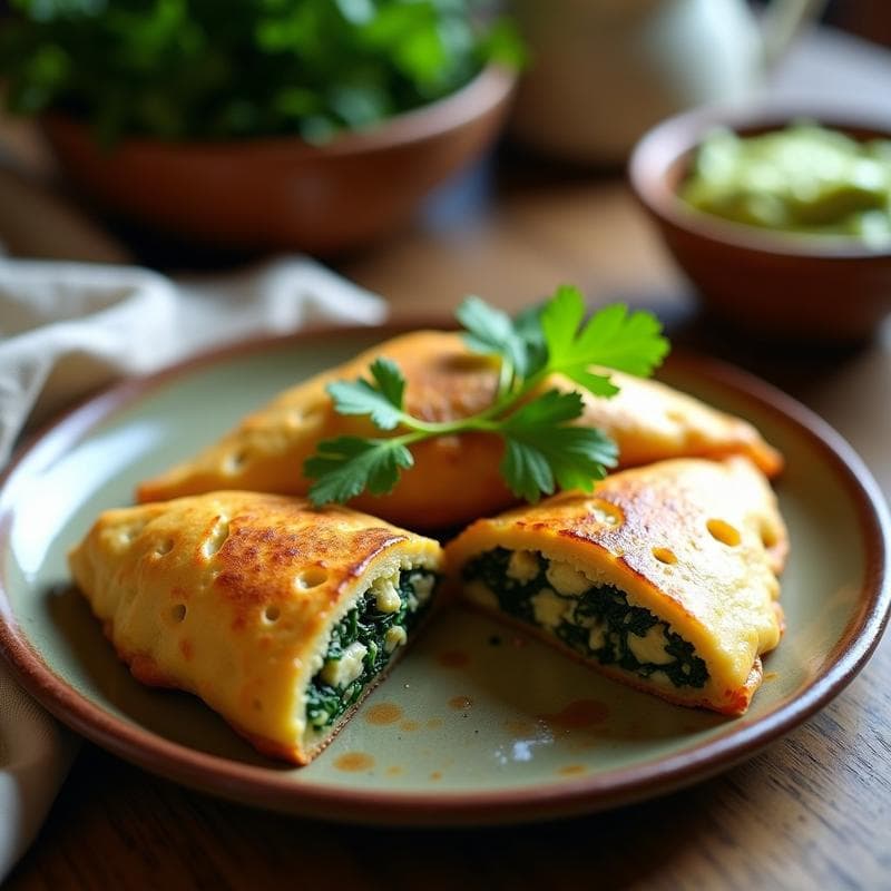 Empanadillas de Yuca Rellena de Espinacas y Queso de Anacardos: Receta Colombiana Vegana