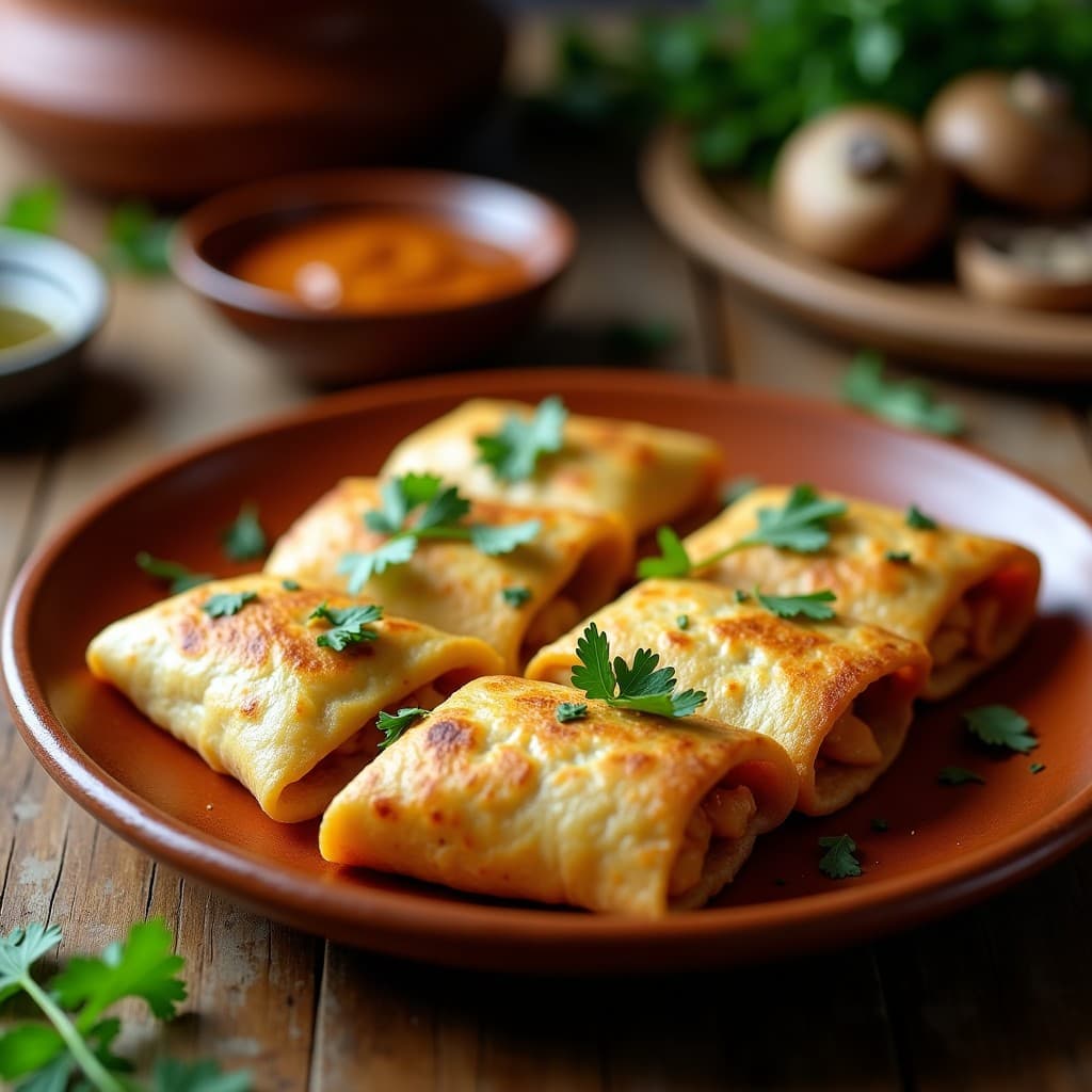 Empanadillas de Yuca y Hongos Portobello: Receta Colombiana Keto en Olla Lenta
