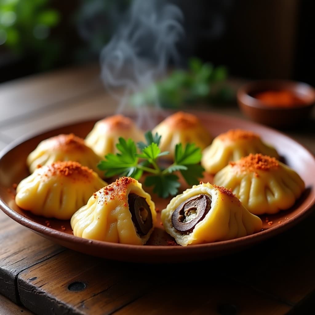 Empanadillas de Yuca y Hongos Portobello con Queso Vegano: Aperitivo Colombiano en Olla Express