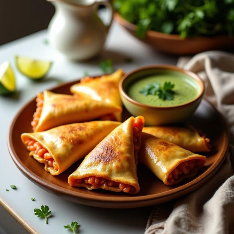 Empanadillas de Yuca y Langostinos con Mojo Verde: Receta Sin Gluten en Airfryer