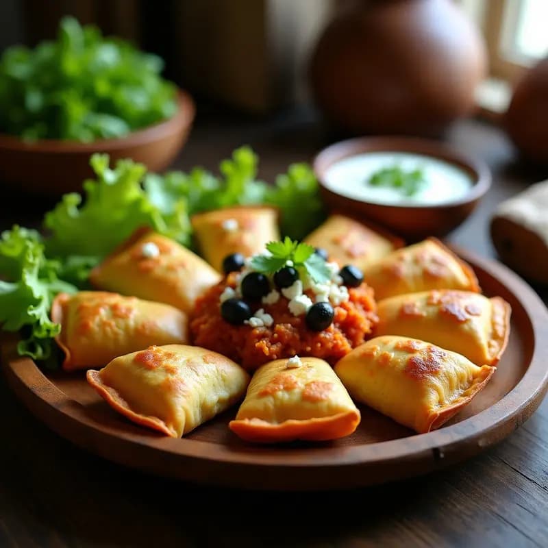 Empanadillas de Masa de Yuca y Pollo al Ají Panca: Receta Peruana en Thermomix