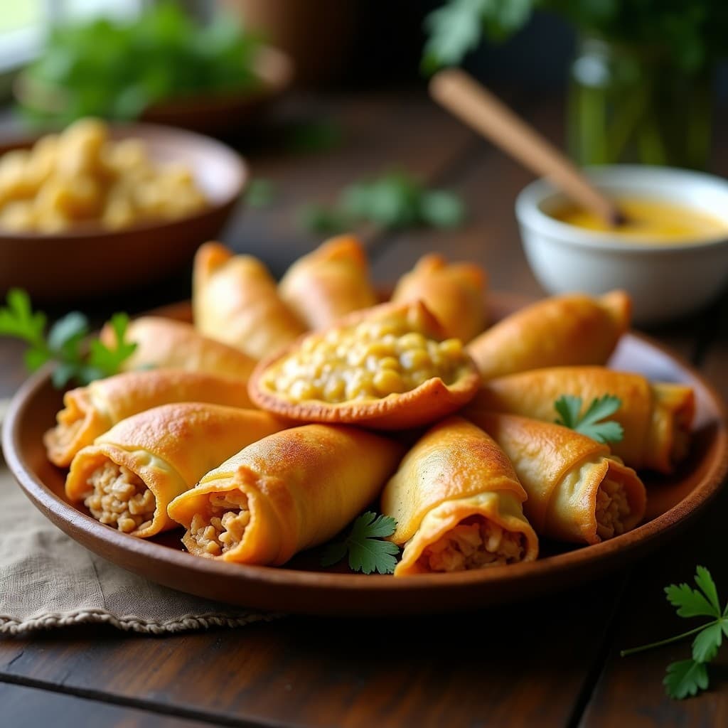 Empanadillas de Yuca y Pollo al Mojo de Ajo: Receta Cubana en Airfryer
