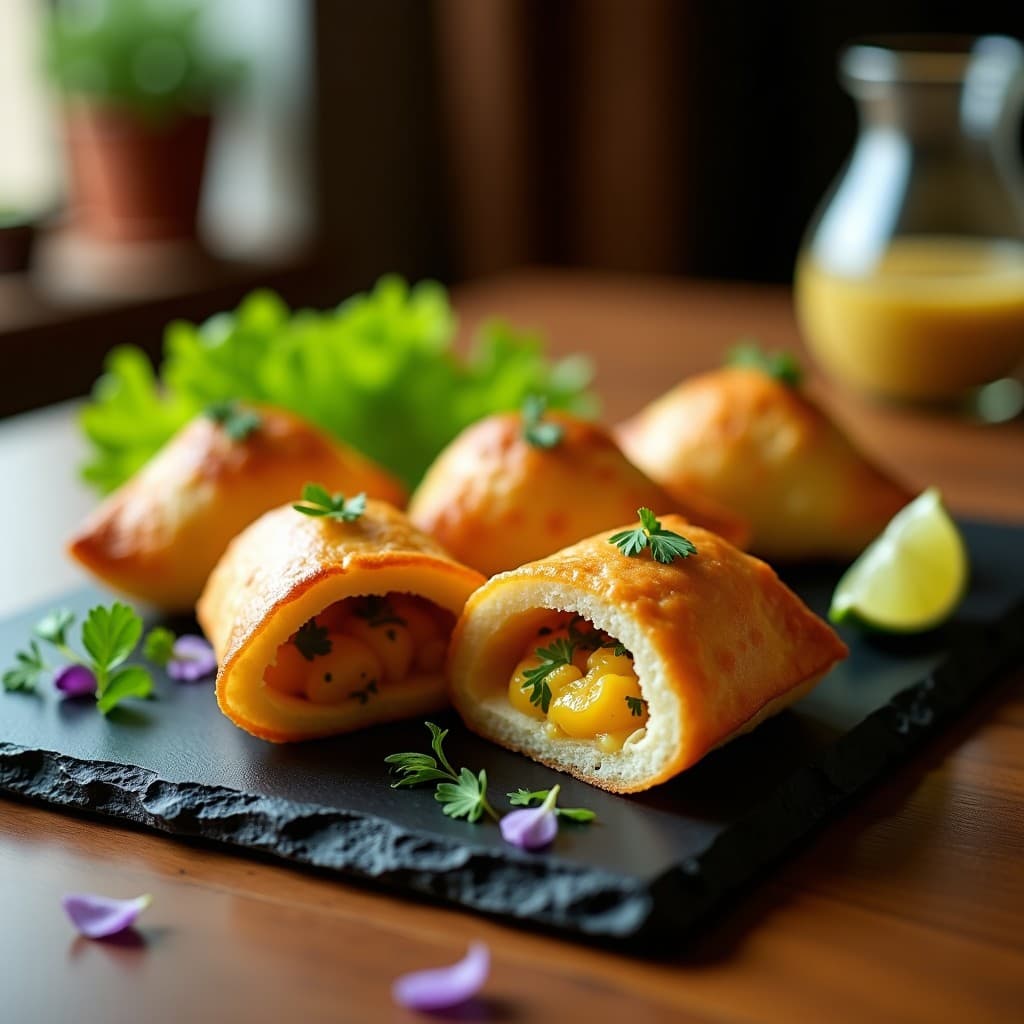 Empanadillas de Yuca Rellenas de Ceviche de Palmito: Aperitivo Peruano Sin Harina en Airfryer