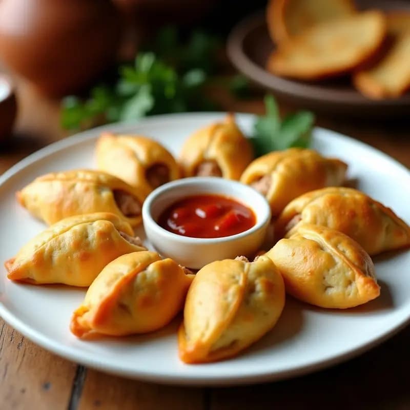 Empanadillas de Yuca y Carne de Soja con Mojo Picón: Receta Canaria Vegana