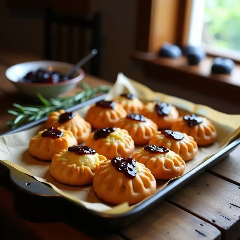 Empanaditas de Masa de Camote y Queso de Oveja con Mermelada de Higo Negro: Receta Griega para Tupper
