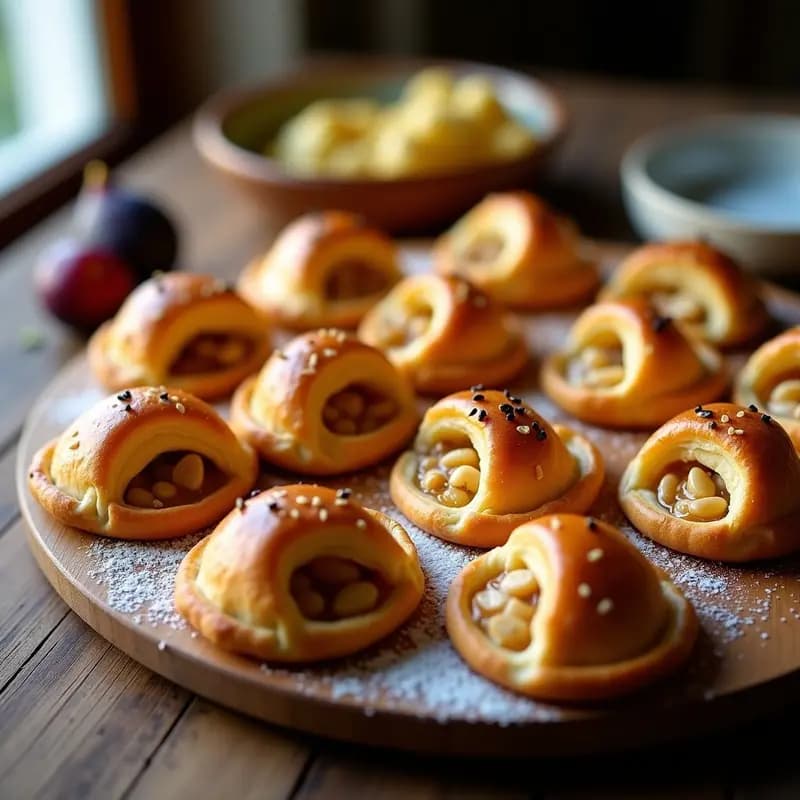 Empanaditas de Queso Brie y Higo con Masa de Hojaldre: Aperitivo Francés Gourmet