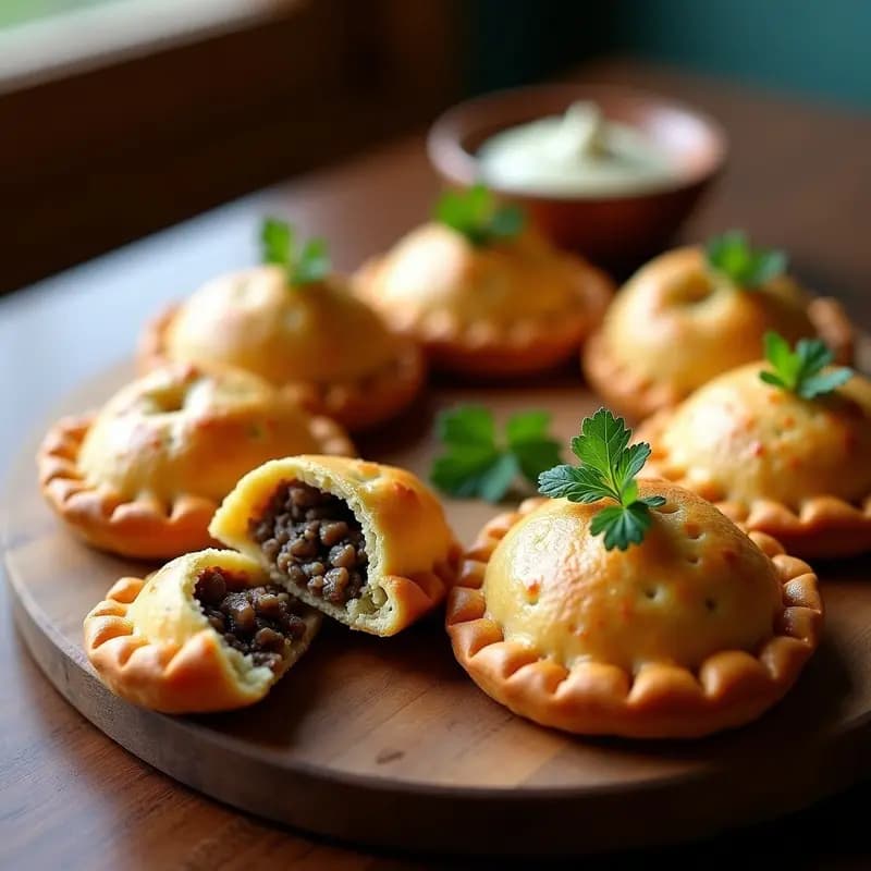 Empanaditas de Masa de Quinoa Rellenas de Hongos Portobello y Trufa: Receta Peruana Vegana al Horno