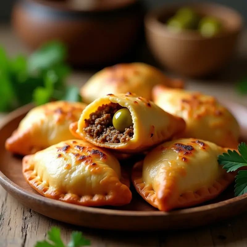 Empanaditas Argentinas de Carnes Veganas y Aceitunas: Receta en Airfryer Sin Harina