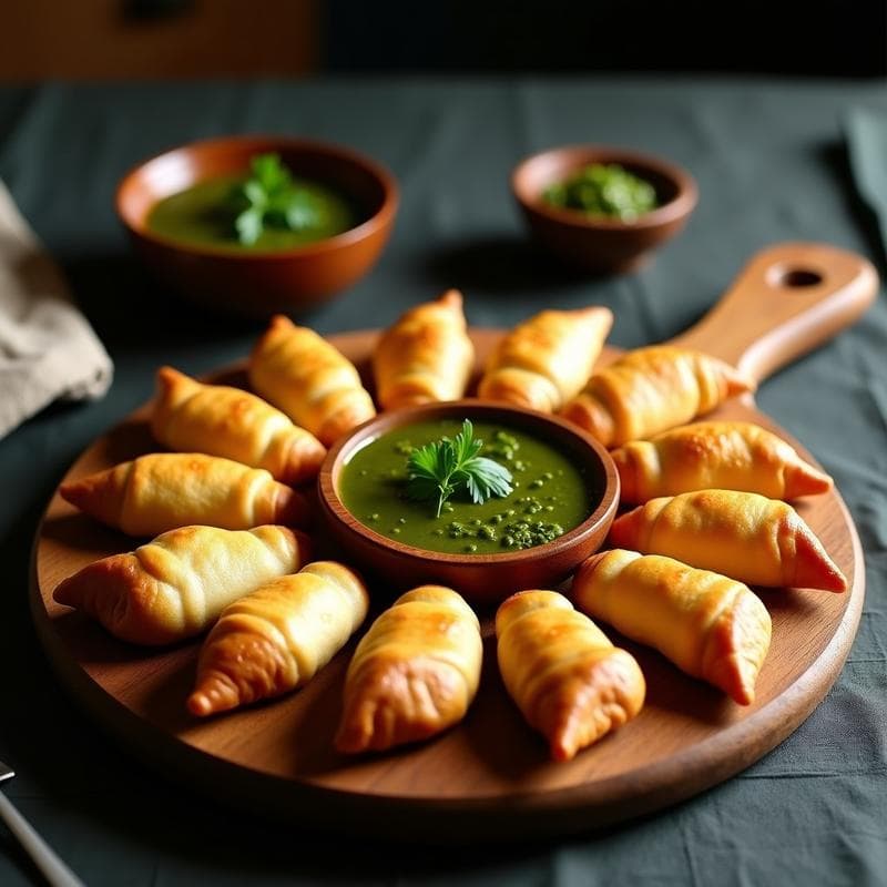 Empanaditas de Yuca y Carne de Res con Chimichurri: Receta Argentina en Airfryer