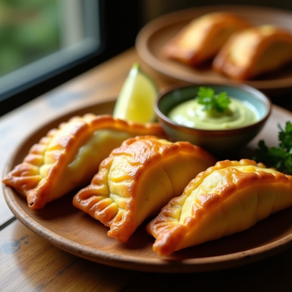 Empanaditas de Masa de Yuca Rellenas de Carnegie (Proteína Vegetal) y Queso Vegano: Receta Colombiana en Airfryer