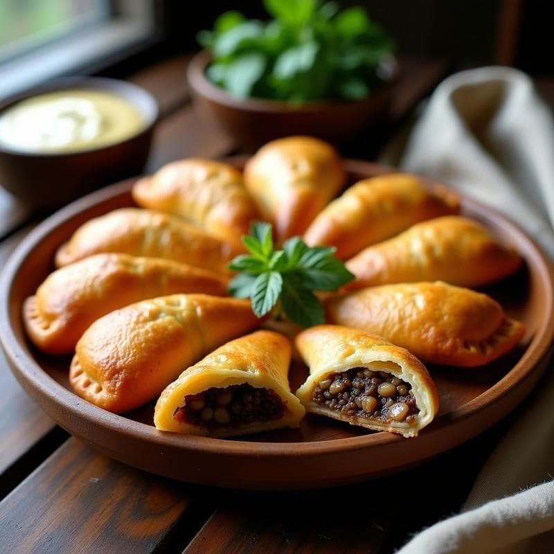 Empanaditas de Masa de Yuca y Champiñones Portobello: Receta Sin Gluten en Airfryer