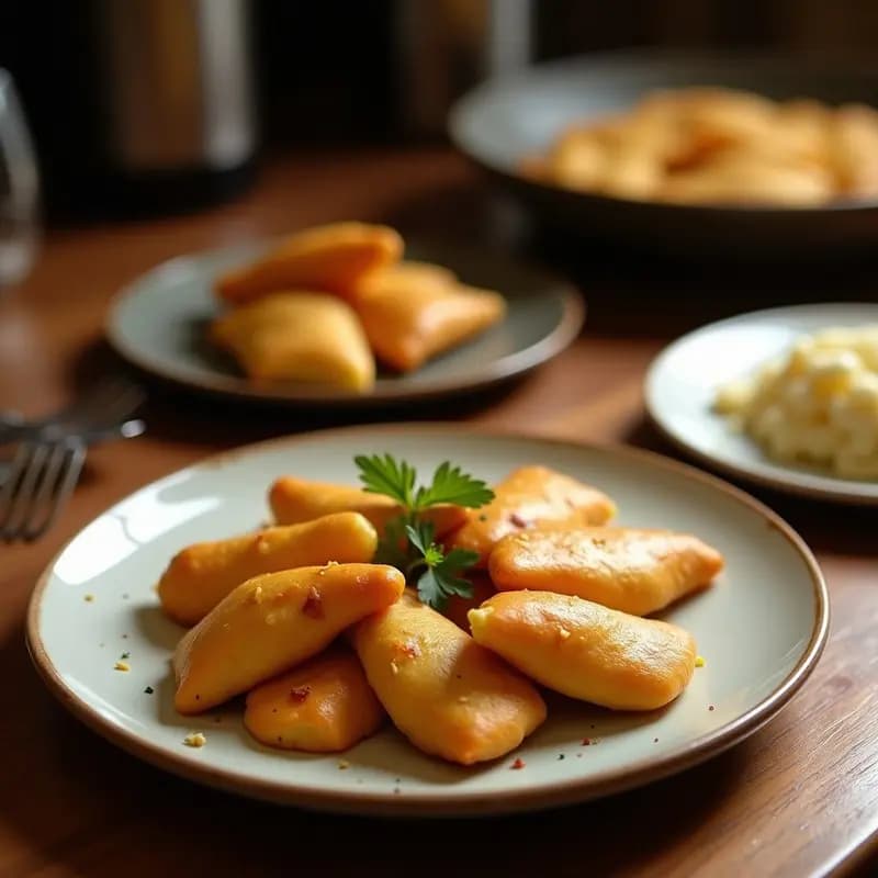 Empanaditas de Yuca y Chorizo de Insectos: Aperitivo Colombiano Innovador en Airfryer
