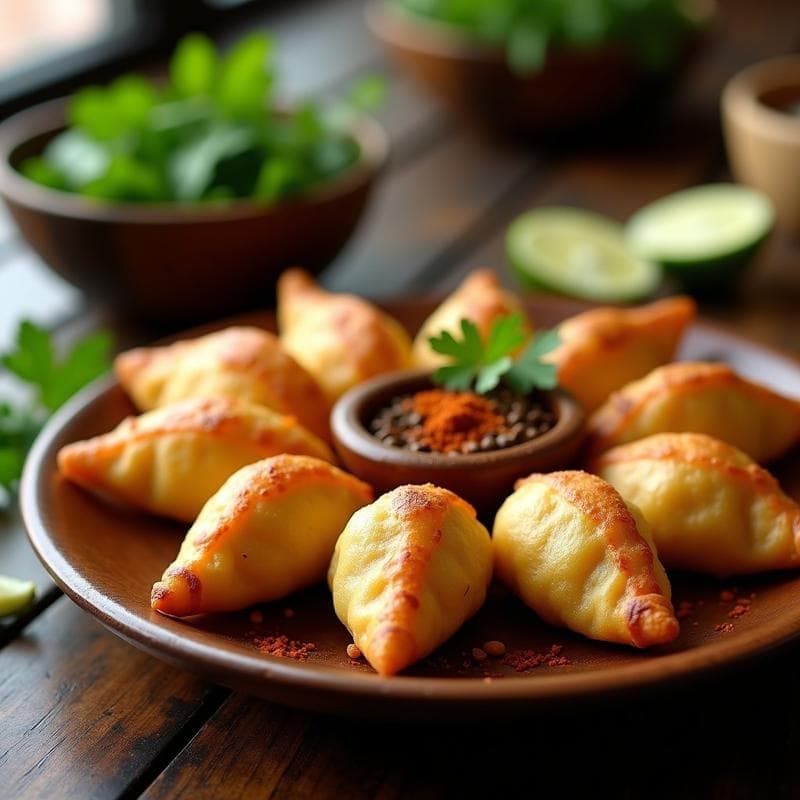 Empanaditas de Yuca Rellena de Hongos Shiitake: Receta Colombiana Vegana y Sin Gluten