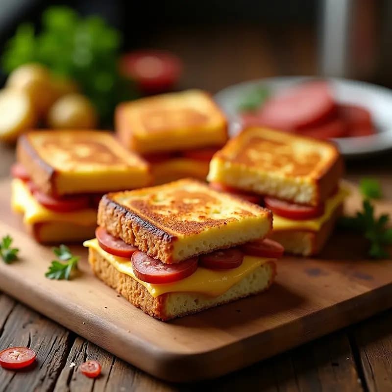 Emparedados de Tortilla y Chorizo: Bocadillos Clásicos para Excursiones