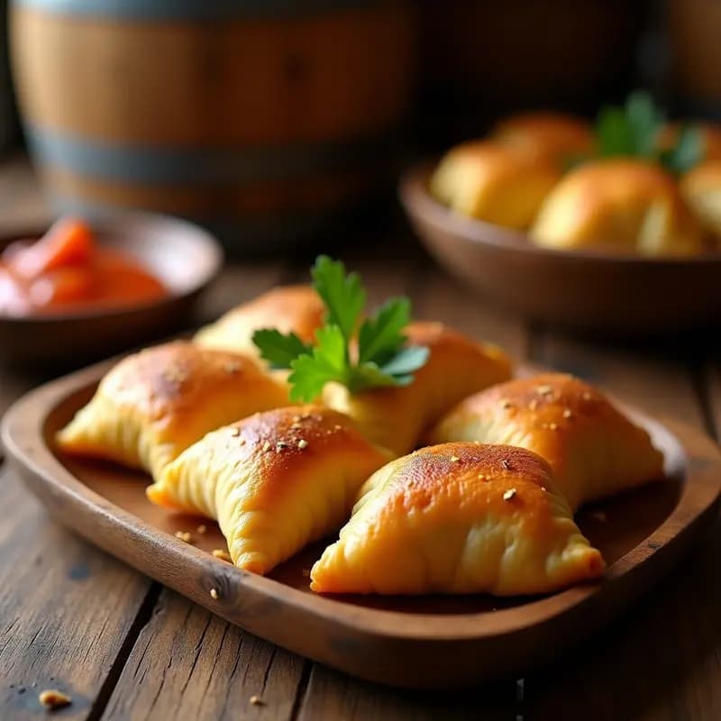 Empedanadas de Bonito con Pimiento Choricero: Tapa Asturiana en Hoja de Maíz