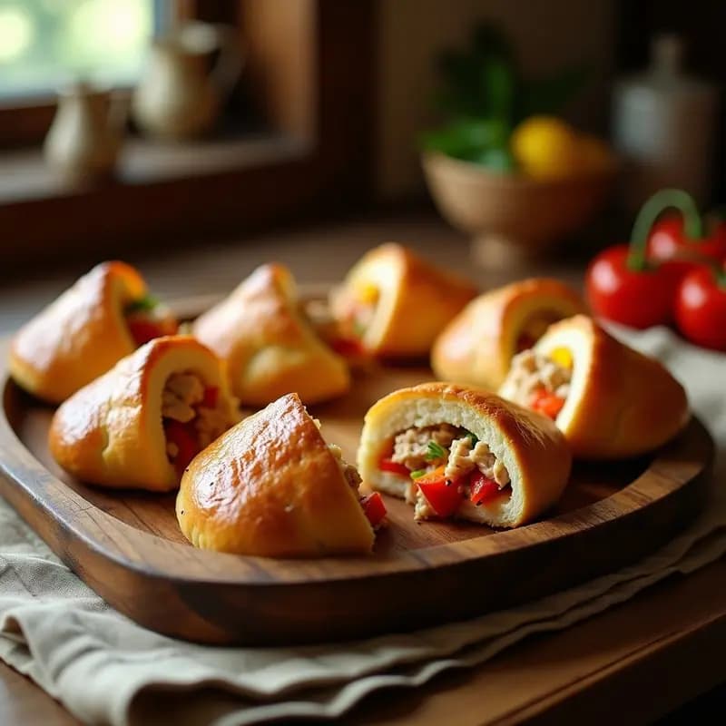 Empedaos con Atún y Pimientos: Receta Murciana en Masa de Pan