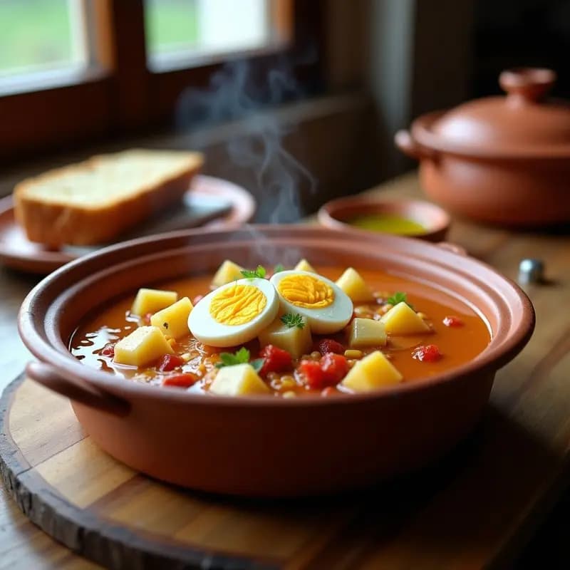Empedradillo Manchego con Bacalao y Ñora: Guiso Humilde y Sabroso