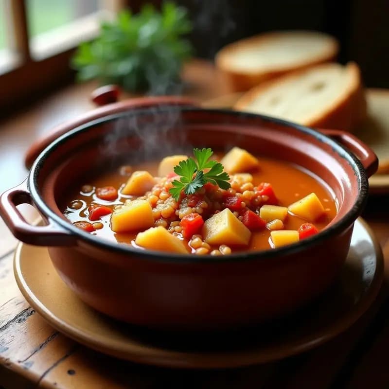 Empedrado Extremeño con Bacalao y Pimientos: Guiso de Cuchara con Toque Rural