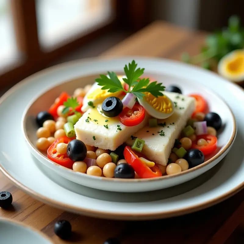 Empedrat de Bacalao y Garbanzos: Receta Mallorquina de Vigilia