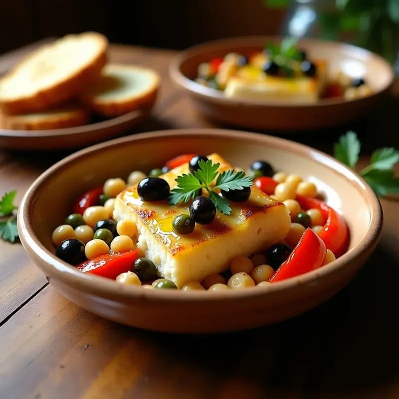 Empedrat de Bacalao con Garbanzos y Pimientos Asados: Receta Catalana Sin Gluten