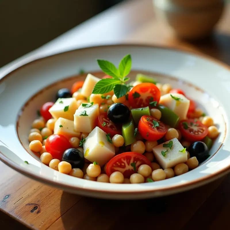 Empedrat de bacalao y garbanzos: Receta valenciana fría y sin cocinar