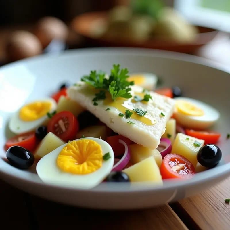 Empedrat de Bacallà: Ensalada Catalana de Bacalao Desalado
