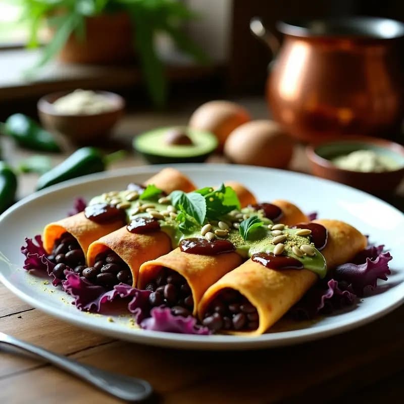 Enchiladas de Amaranto y Frijoles Puros: Receta Mexicana Sin Gluten y Alta en Fibra