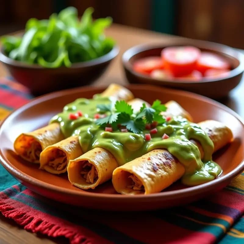 Enchiladas de Jackfruit con Salsa Verde y Crema de Aguacate: Receta Mexicana Vegana