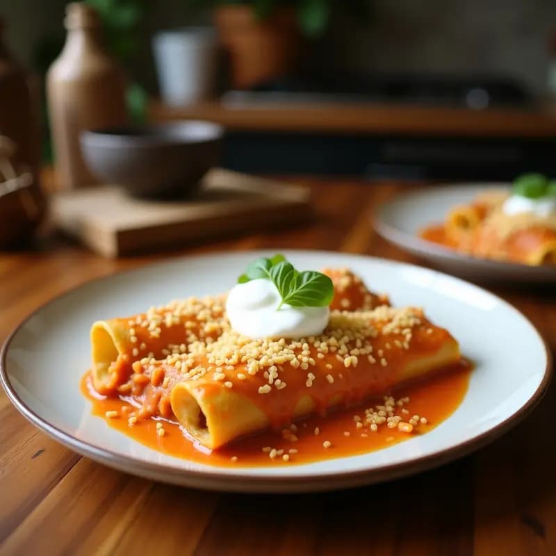 Enchiladas de Suero de Leche y Espinacas: Receta Mexicana Keto Sin Tortillas Tradicionales