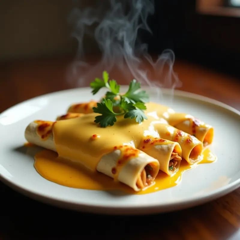 Enchiladas Suizas de Pollo y Chiles Poblano: Receta Mexicana en Olla Exprés