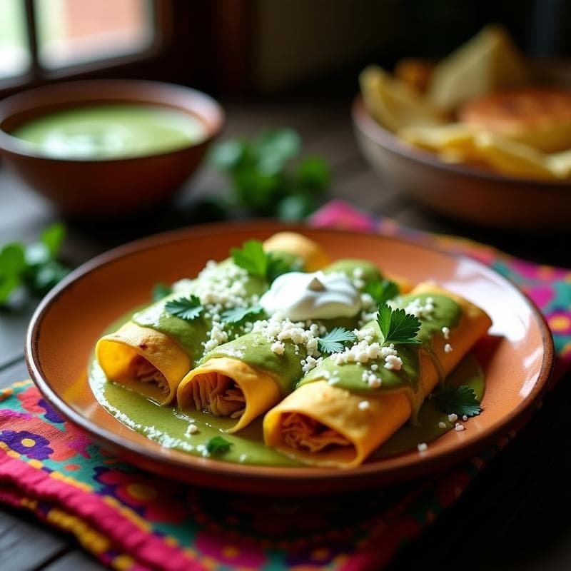 Enchiladas Verdes en Olla Express: Receta Rápida y Auténtica en 20 Minutos