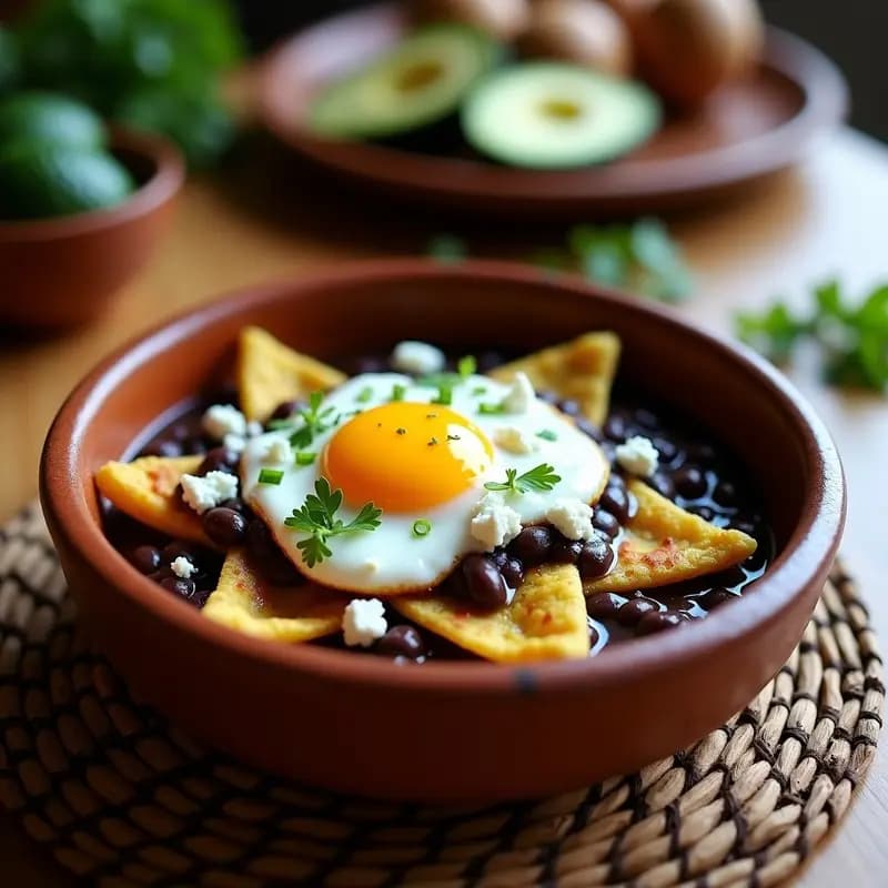 Enfrijoladas de Frijol Negro con Huevo Poché: Receta Mexicana Tradicional en 20 Minutos