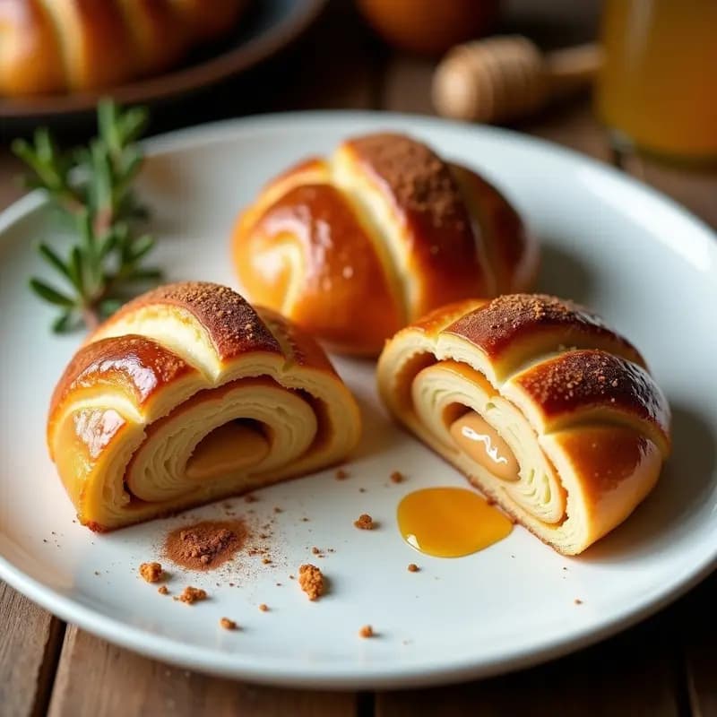 Ensaimada de Espelta con Crema de Cacahuete: Desayuno Mallorquín Sin Gluten