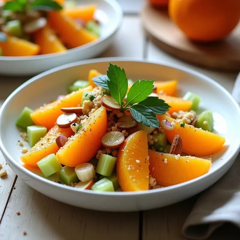 Ensalada de Algarroba y Naranja con Vinagreta de Comino: Receta Tunecina Vegana y Crudivegana